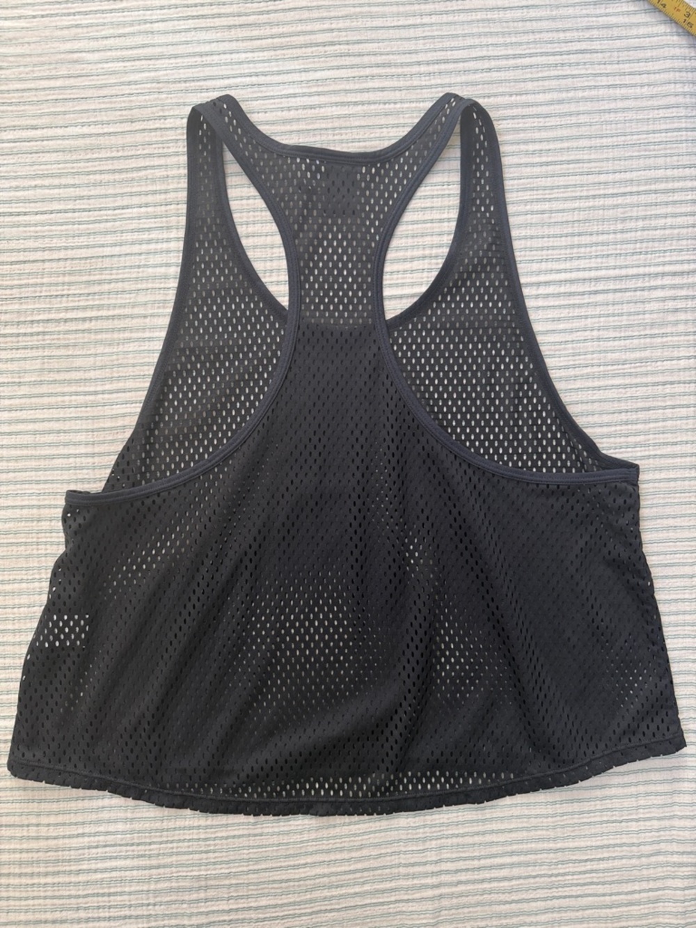 Black Zella Mesh Tank Top - Picture 3 of 4